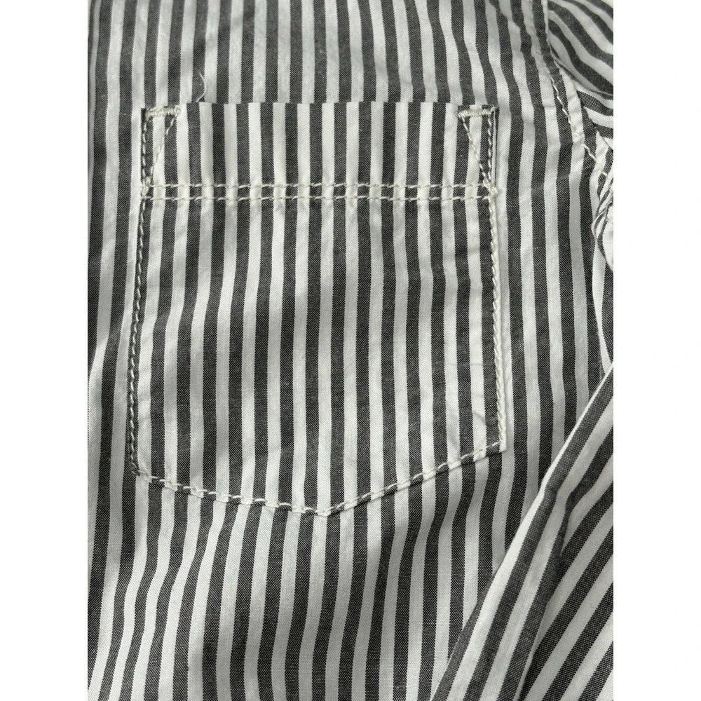 Oshkosh Bgosh Boys Size 5 Striped Button Down Shirt 100%‎ Cotton Long Sleeve